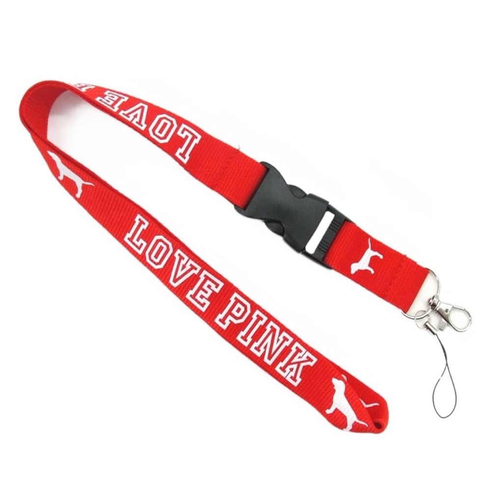 Red LOVE PINK Lanyard